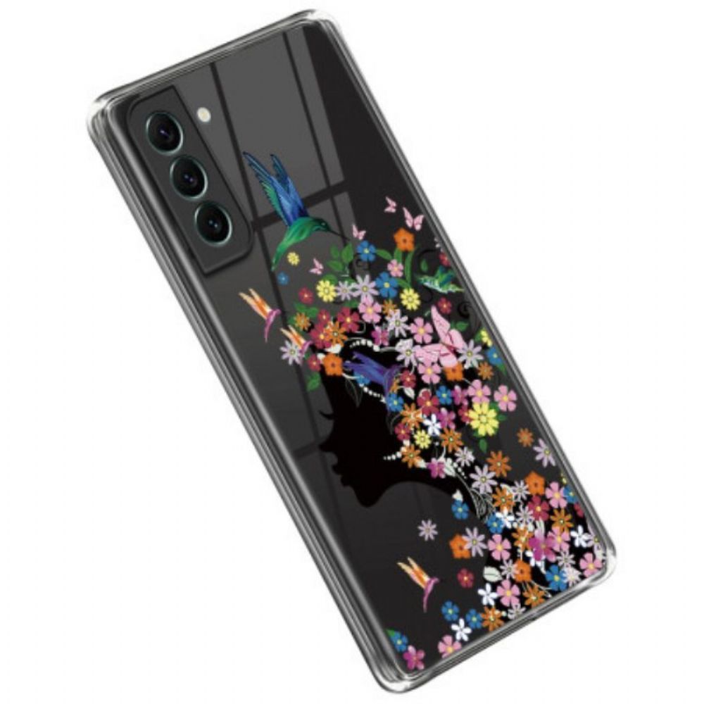 Hoesje voor Samsung Galaxy S23 5G Transparant Bloemhoofd