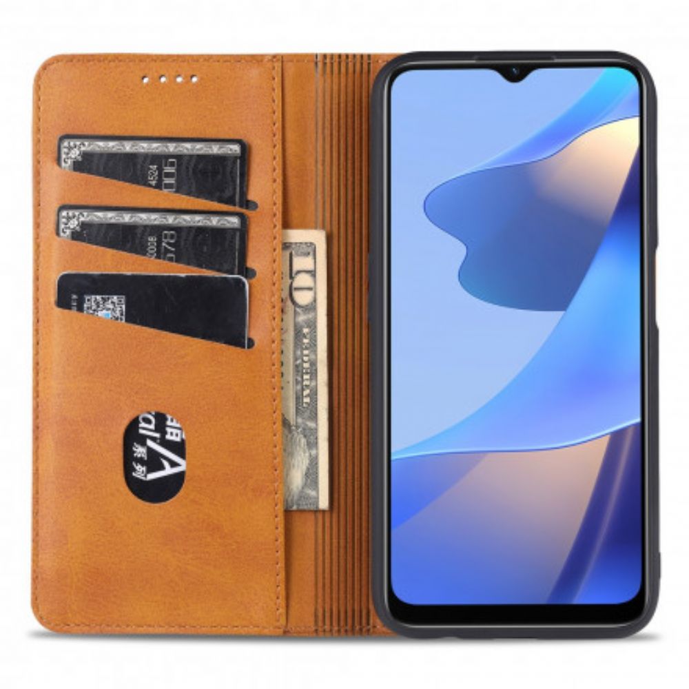 Bescherming Hoesje voor Oppo A16 / A16s Folio-hoesje Azns Lederen Stijl