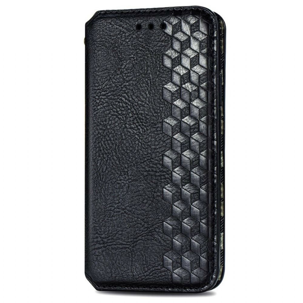 Bescherming Hoesje voor Oppo A16 / A16s Folio-hoesje Diamant Textuur Leereffect