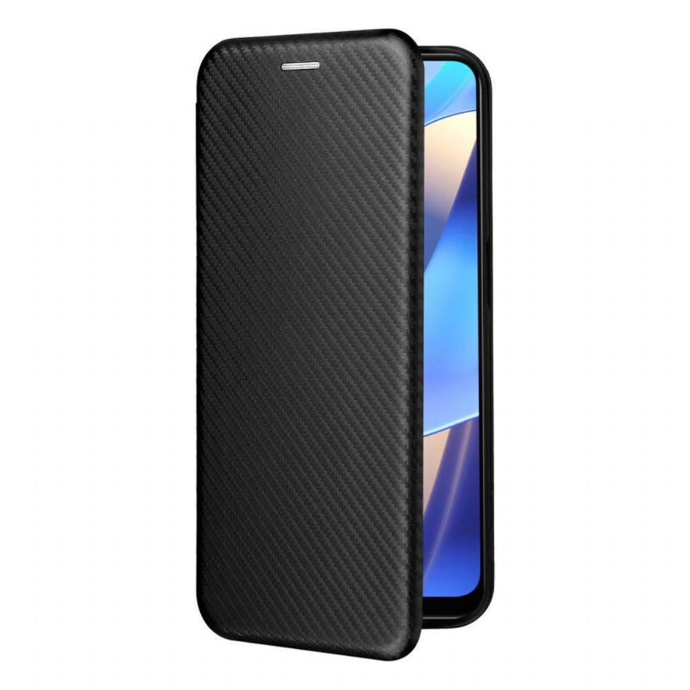 Bescherming Hoesje voor Oppo A16 / A16s Folio-hoesje Gekleurde Carbon Silicone