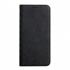 Bescherming Hoesje voor Oppo A16 / A16s Folio-hoesje Geo Leereffect