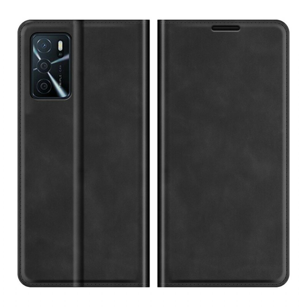 Bescherming Hoesje voor Oppo A16 / A16s Folio-hoesje Skin-touch