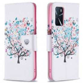 Folio-hoesje voor Oppo A16 / A16s Bloemrijke Boom