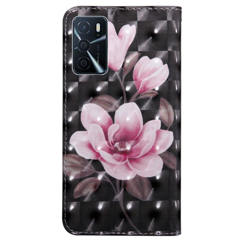 Folio-hoesje voor Oppo A16 / A16s Bloesem Bloemen