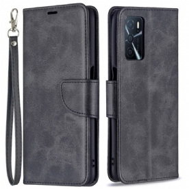 Folio-hoesje voor Oppo A16 / A16s Flip Case Gladde Schuine Klep