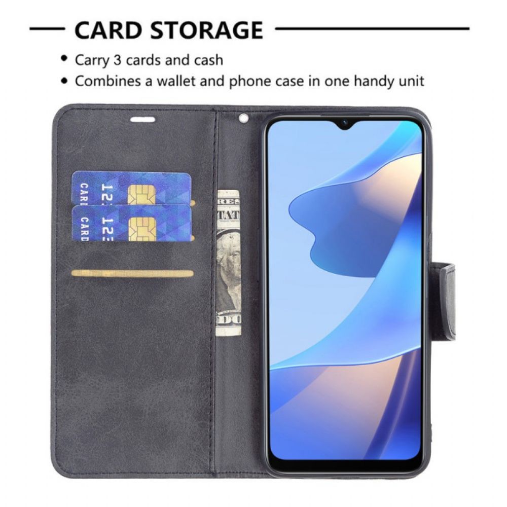 Folio-hoesje voor Oppo A16 / A16s Flip Case Gladde Schuine Klep