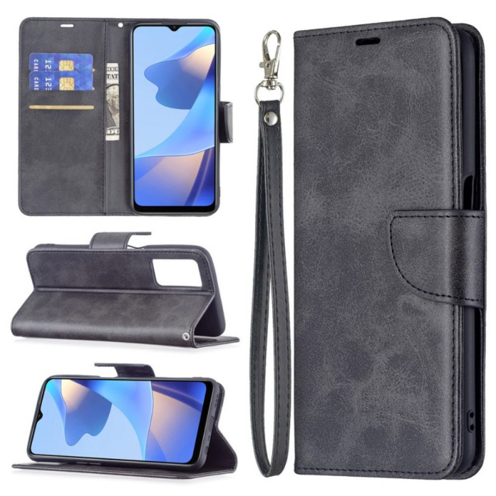 Folio-hoesje voor Oppo A16 / A16s Flip Case Gladde Schuine Klep