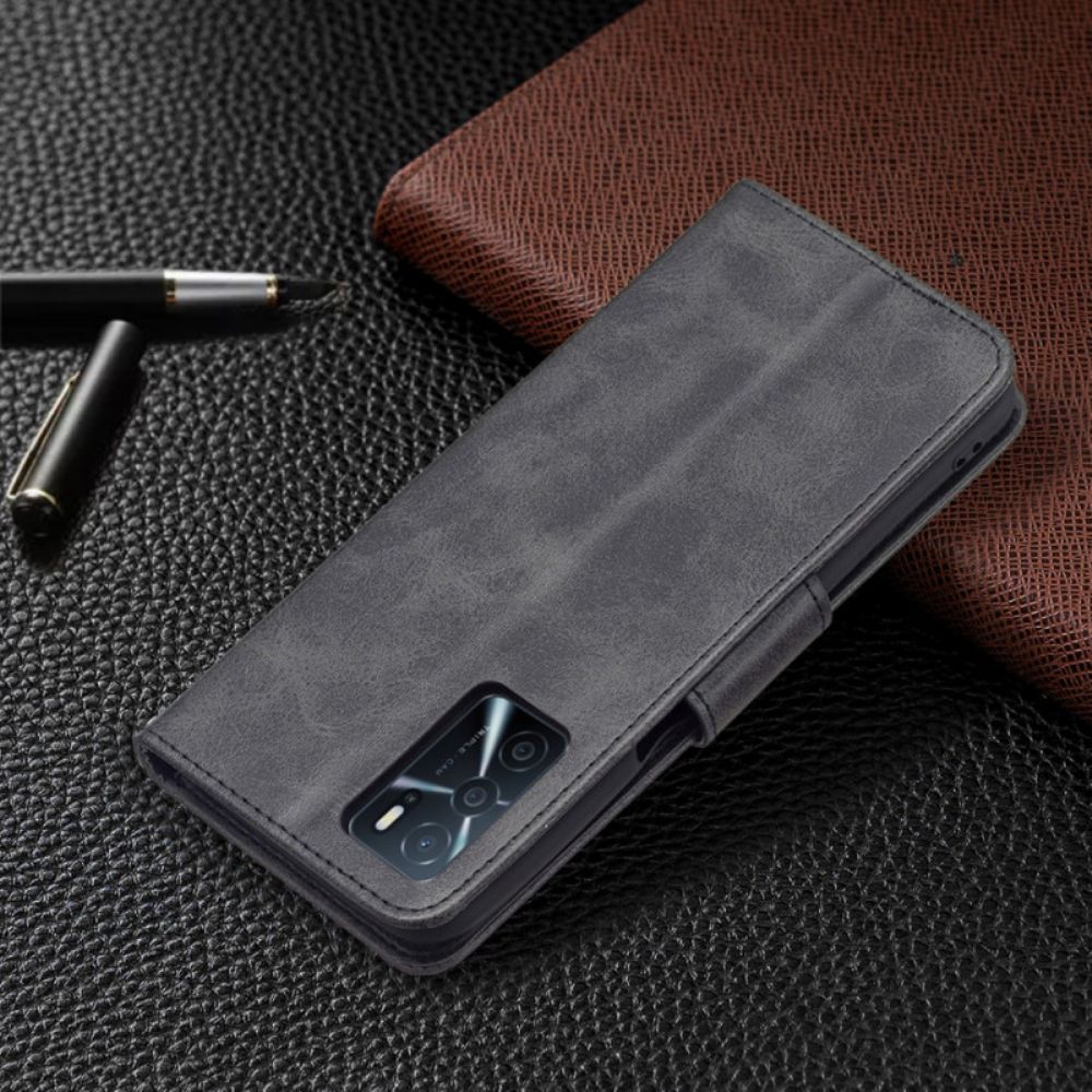 Folio-hoesje voor Oppo A16 / A16s Flip Case Gladde Schuine Klep