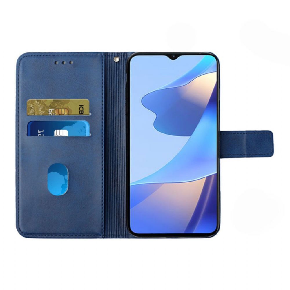 Folio-hoesje voor Oppo A16 / A16s Geo X Design Lederen Stijl