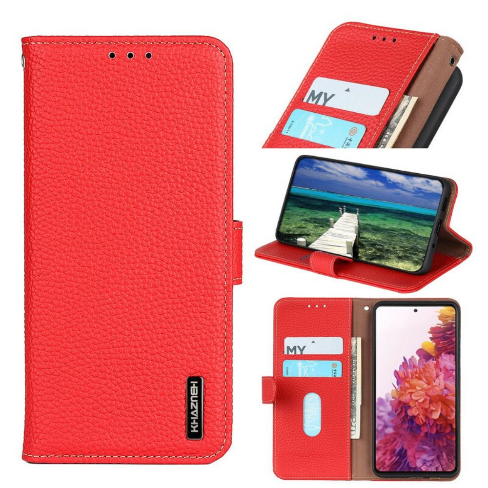 Folio-hoesje voor Oppo A16 / A16s Litchi Khazneh Leer