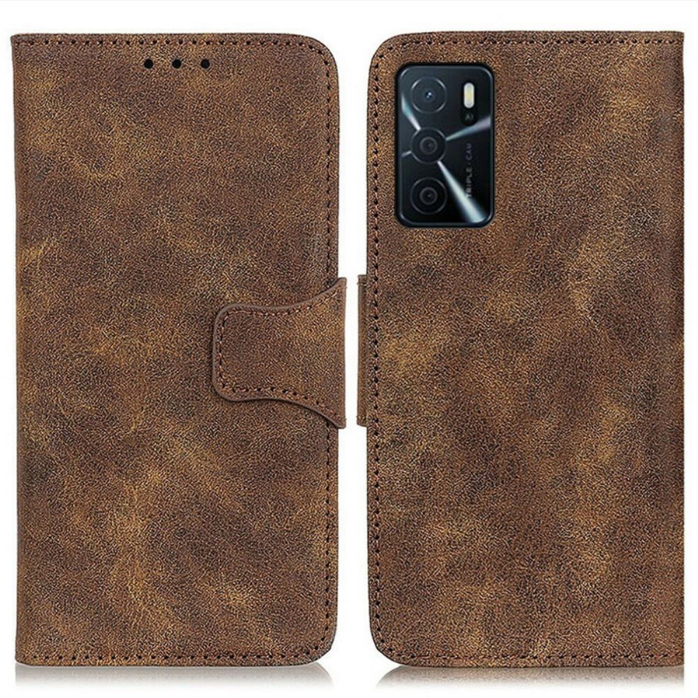 Folio-hoesje voor Oppo A16 / A16s Vintage Splitleer