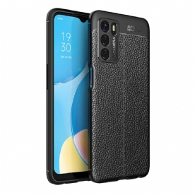 Hoesje voor Oppo A16 / A16s Dubbele Lijn Litchi Leder Effect