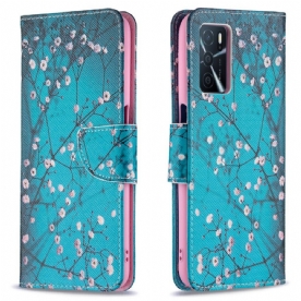 Leren Hoesje voor Oppo A16 / A16s Bloeiende Boom