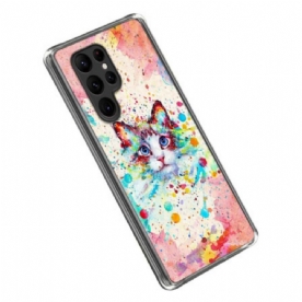 Hoesje voor Samsung Galaxy S23 Ultra 5G Katten Kunst