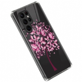 Hoesje voor Samsung Galaxy S23 Ultra 5G Roze Boom