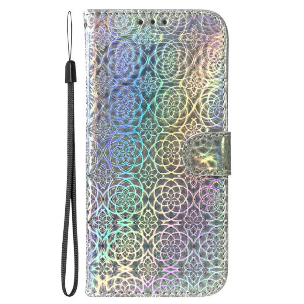 Leren Hoesje voor Samsung Galaxy S23 Ultra 5G Disco-stijl