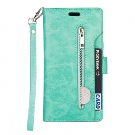 Leren Hoesje voor Samsung Galaxy S23 Ultra 5G Portemonnee Met Lanyard