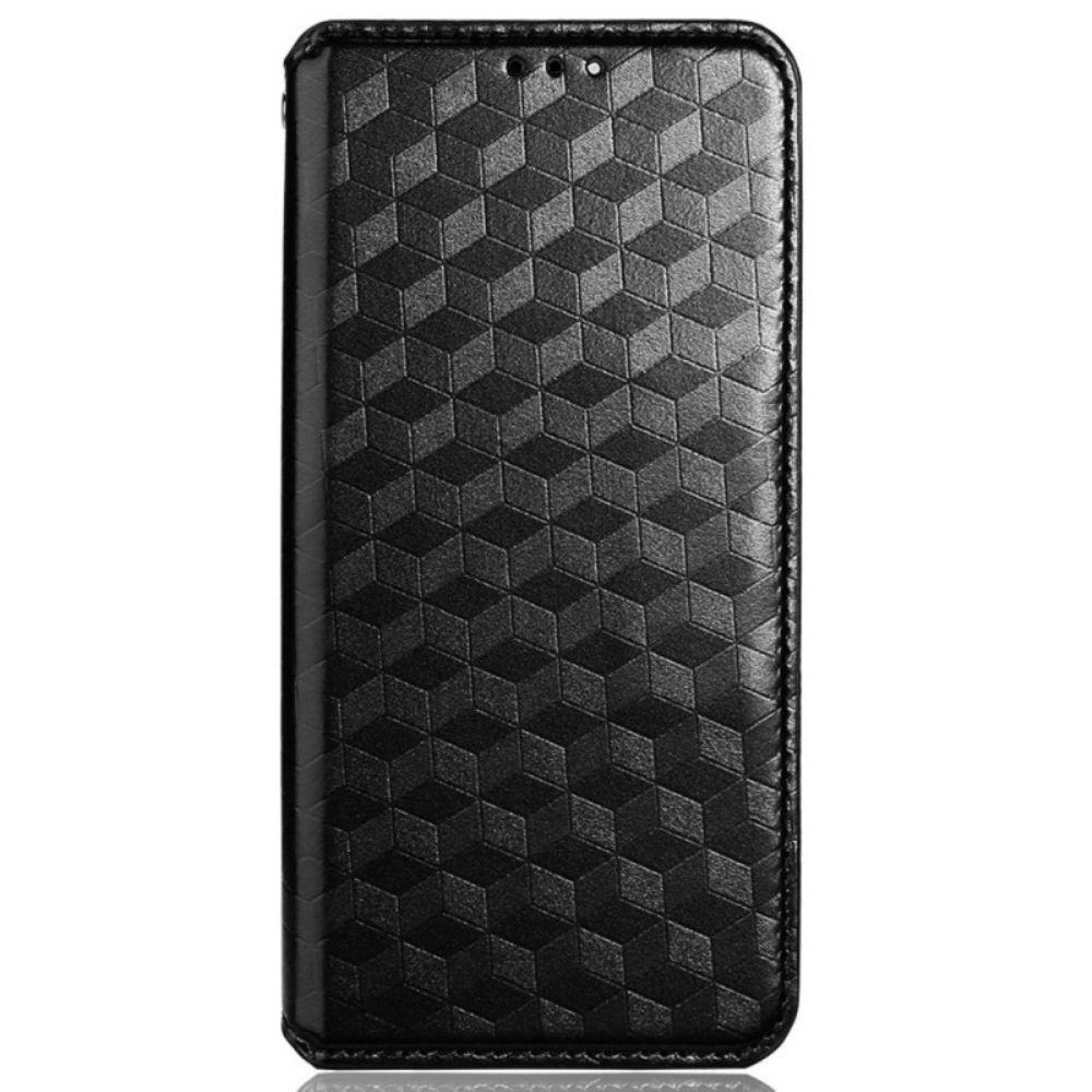 Bescherming Hoesje voor iPhone 14 Pro Max Folio-hoesje 3d-textuur