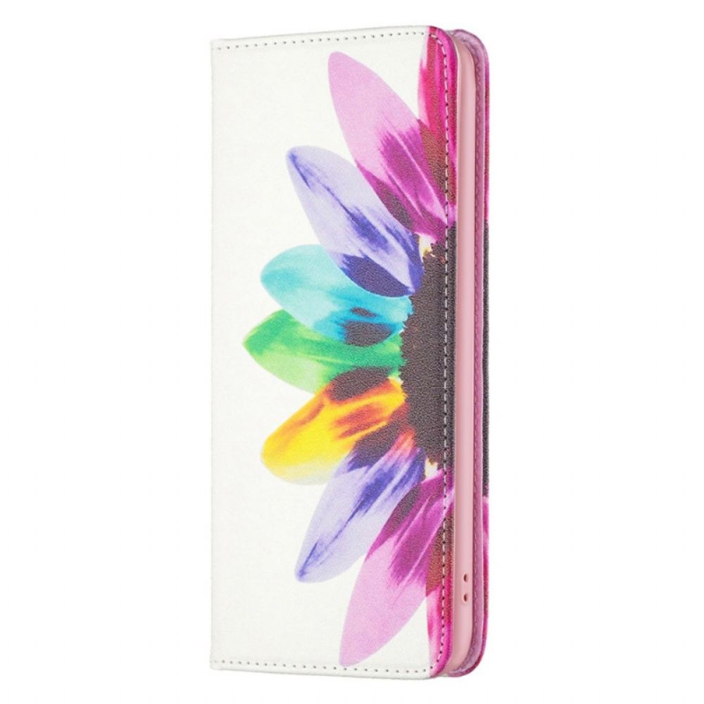 Bescherming Hoesje voor iPhone 14 Pro Max Folio-hoesje Aquarel Bloem