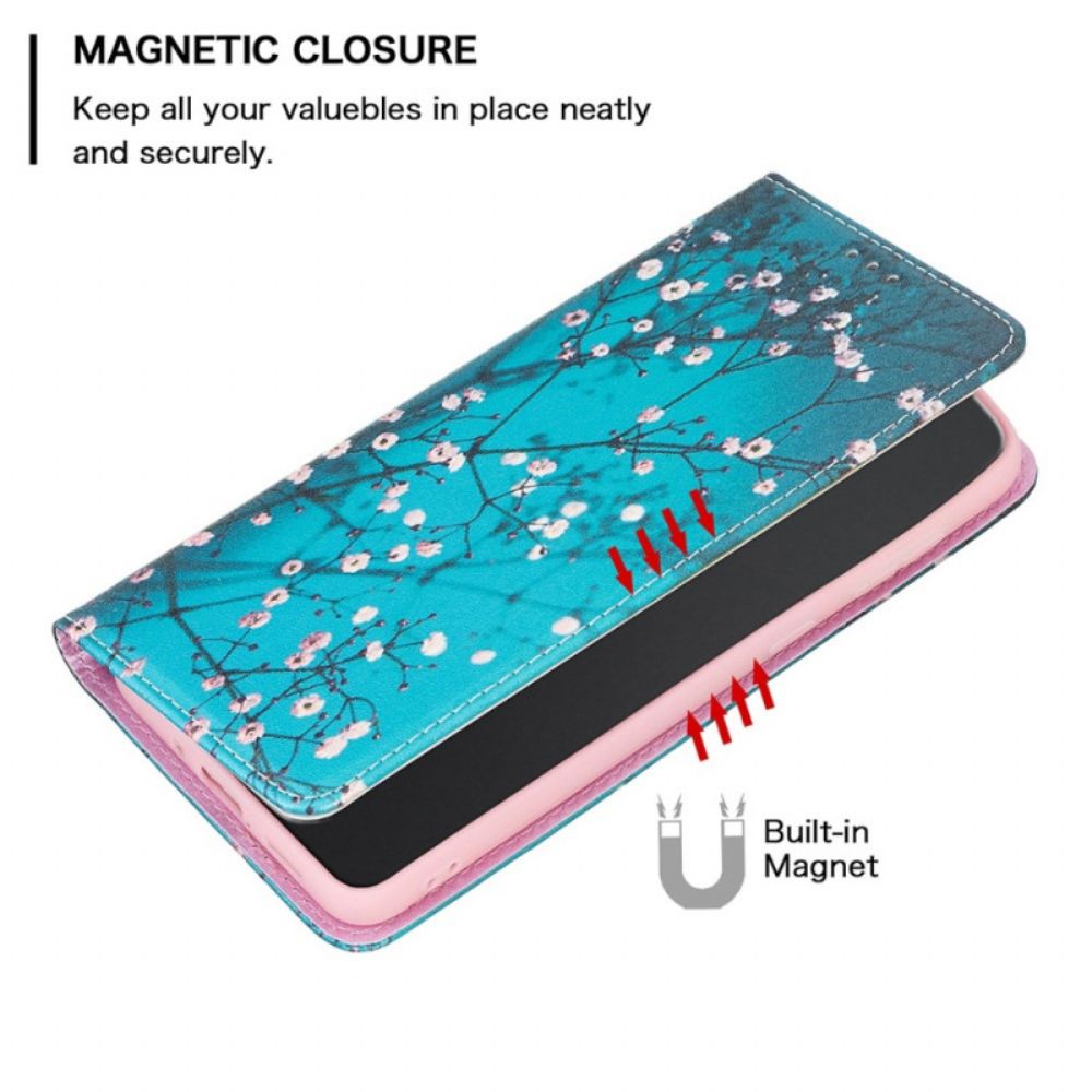 Bescherming Hoesje voor iPhone 14 Pro Max Folio-hoesje Bloemen