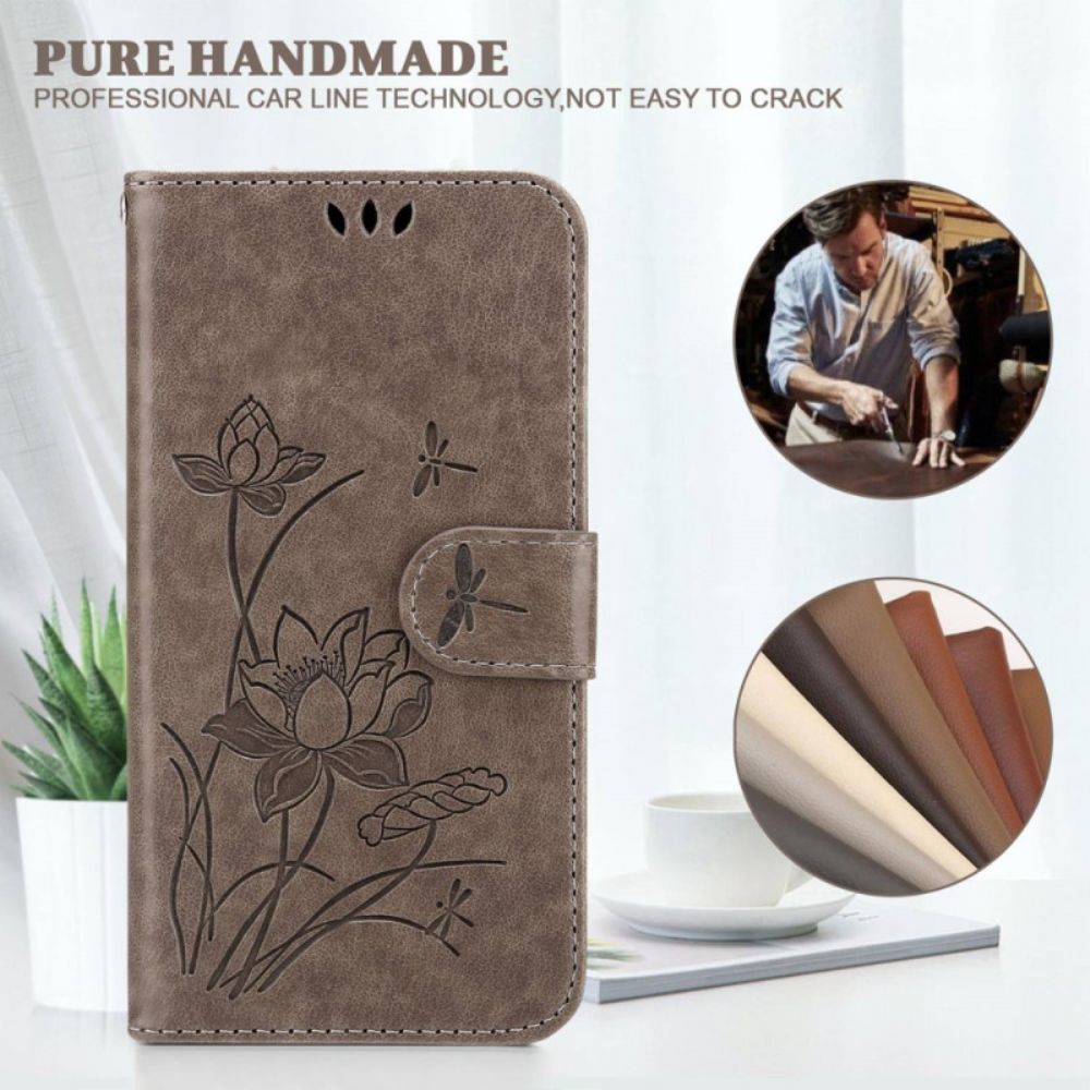 Folio-hoesje voor iPhone 14 Pro Max Vintage Groentestijl