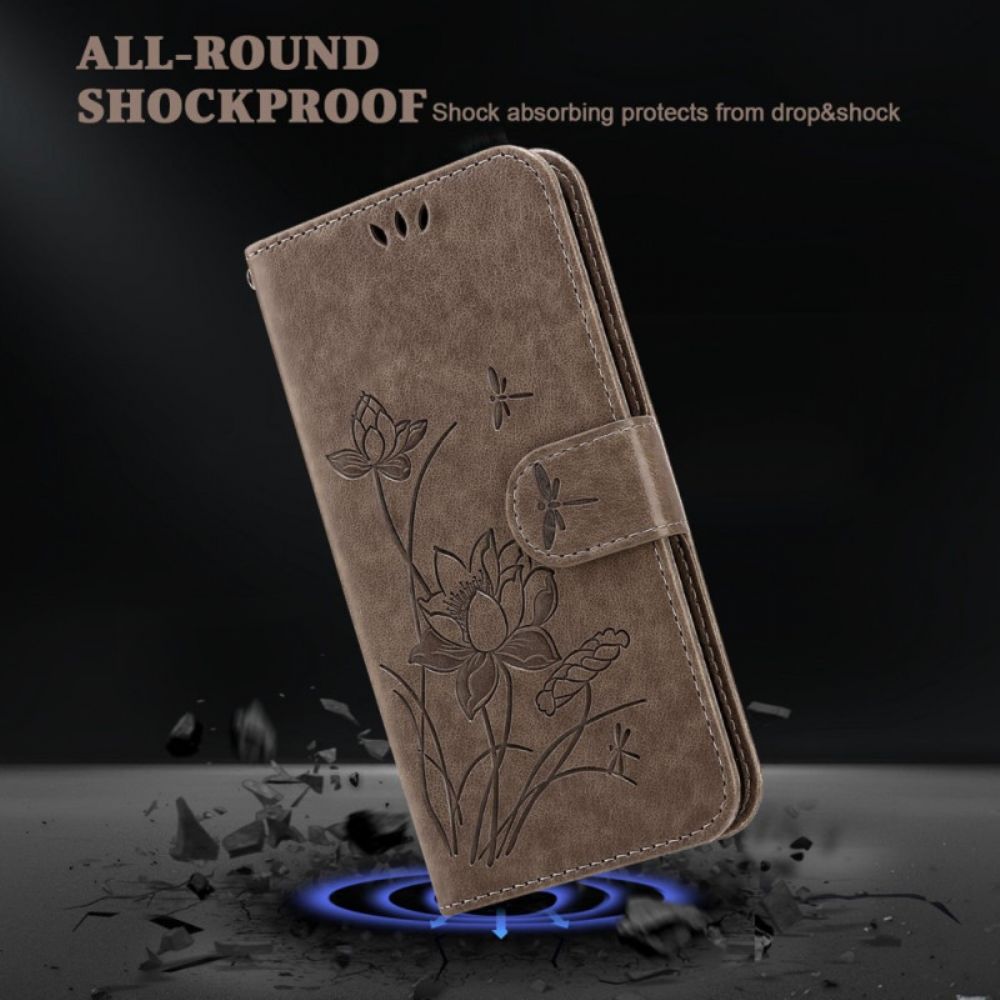 Folio-hoesje voor iPhone 14 Pro Max Vintage Groentestijl