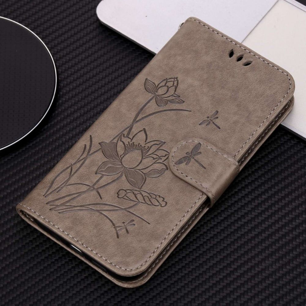 Folio-hoesje voor iPhone 14 Pro Max Vintage Groentestijl