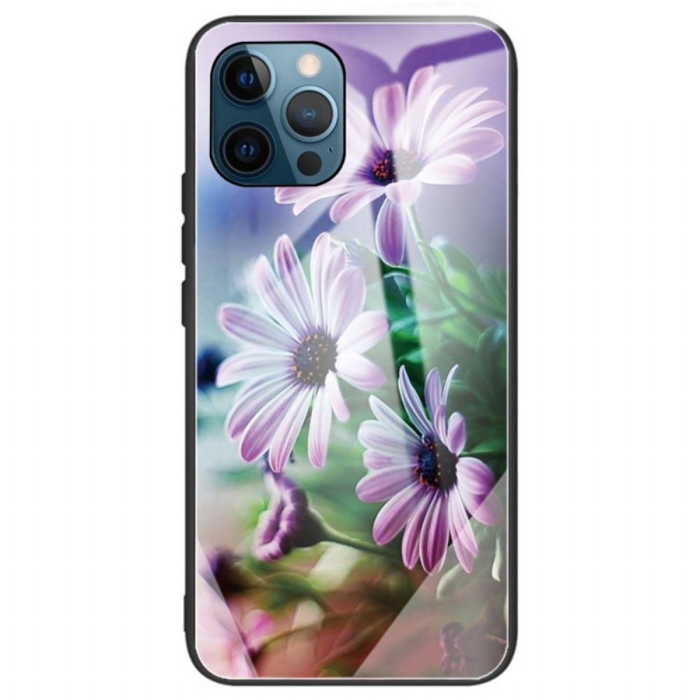 Hoesje voor iPhone 14 Pro Max Bloemen Van Gehard Glas