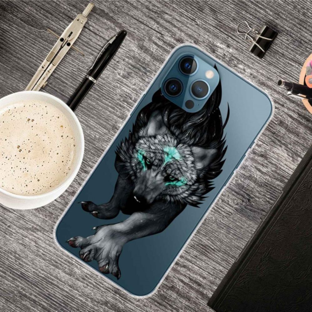 Hoesje voor iPhone 14 Pro Max Declinatie Wolf