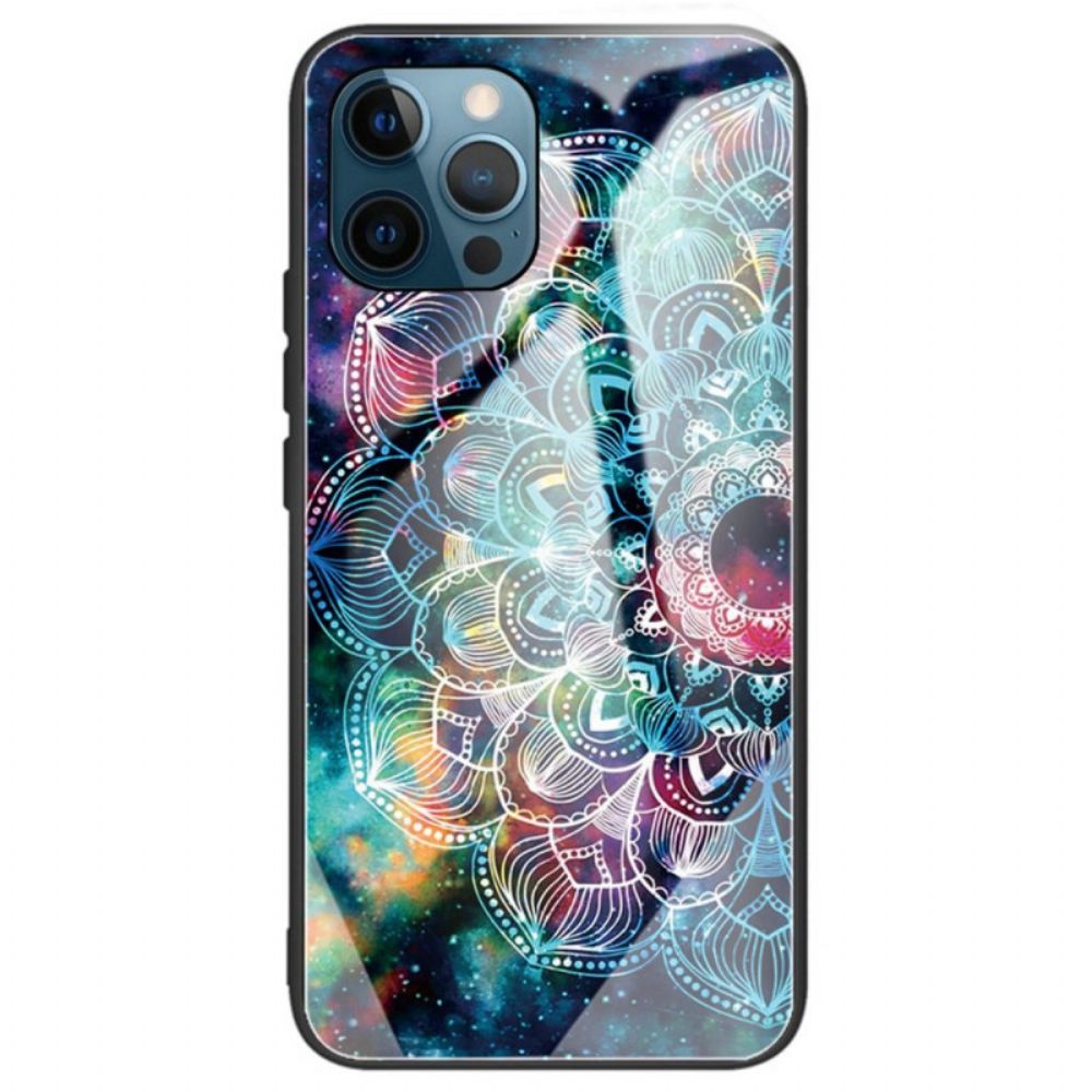 Hoesje voor iPhone 14 Pro Max Mandala Van Gehard Glas