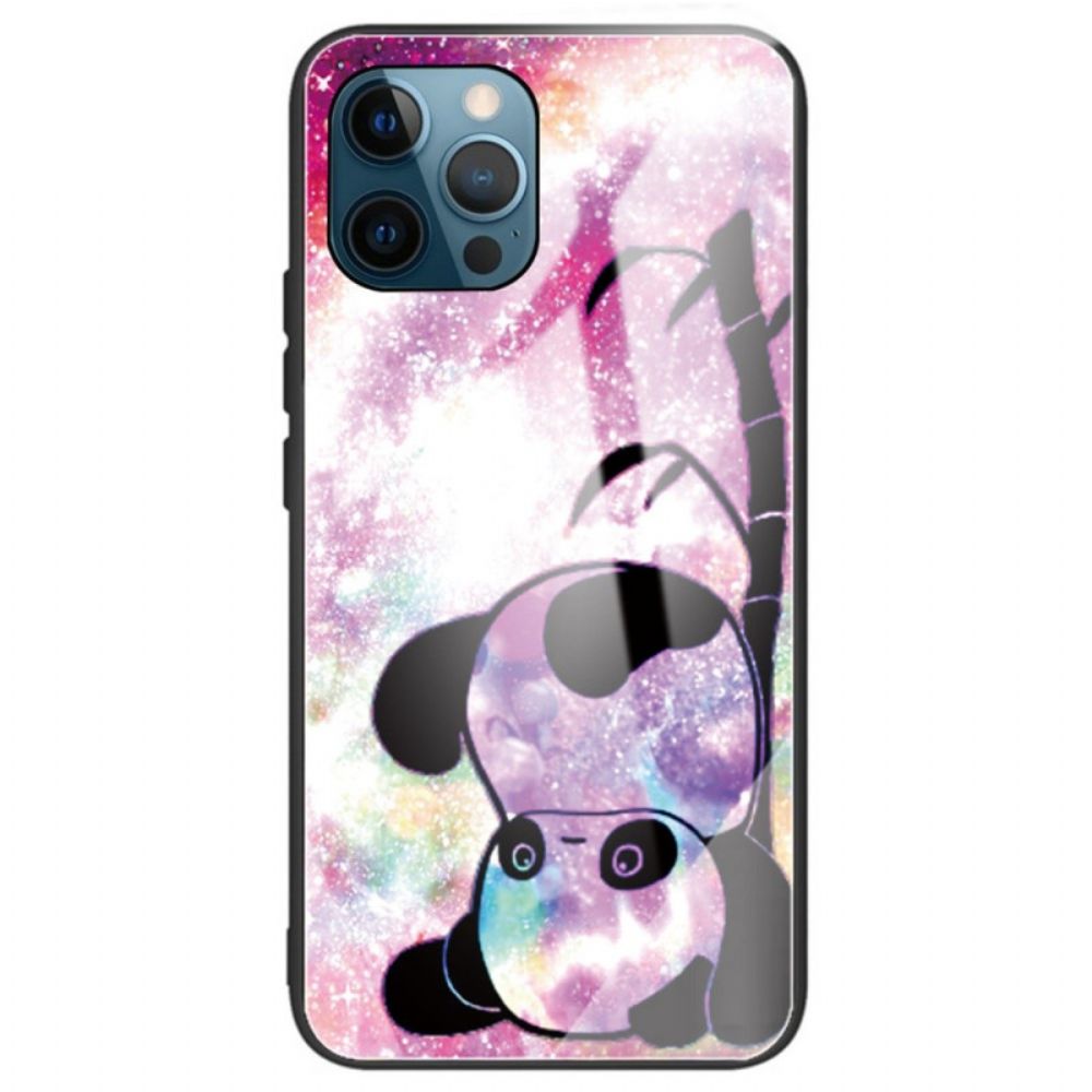 Hoesje voor iPhone 14 Pro Max Panda Gehard Glas