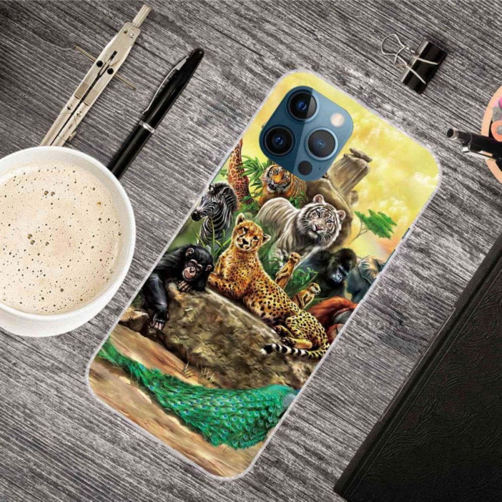 Hoesje voor iPhone 14 Pro Max Safaridieren