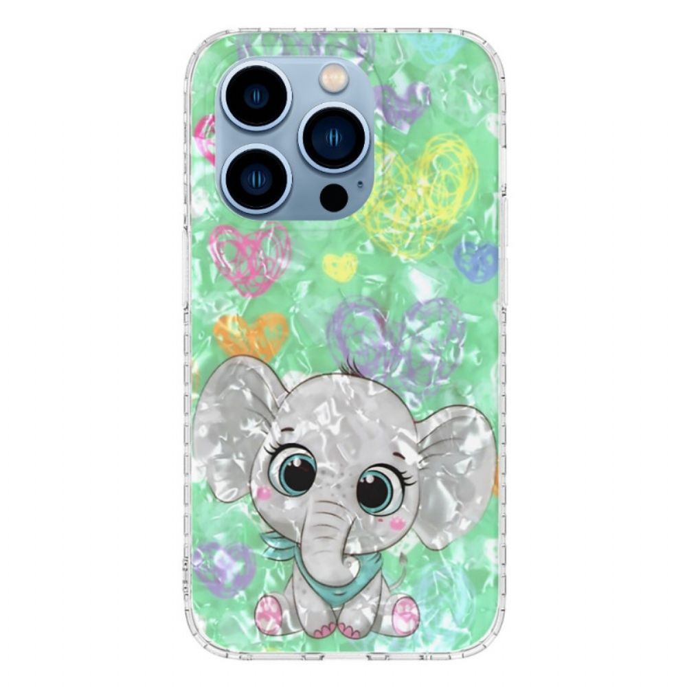 Hoesje voor iPhone 14 Pro Max Stijlvolle Olifant