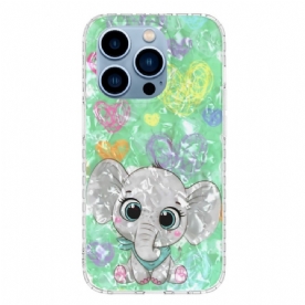 Hoesje voor iPhone 14 Pro Max Stijlvolle Olifant