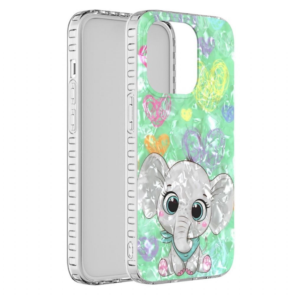 Hoesje voor iPhone 14 Pro Max Stijlvolle Olifant