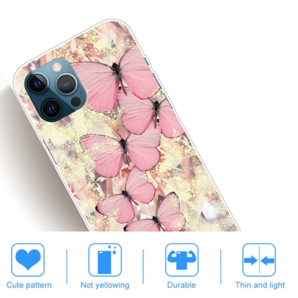 Hoesje voor iPhone 14 Pro Max Vlindercombinaties