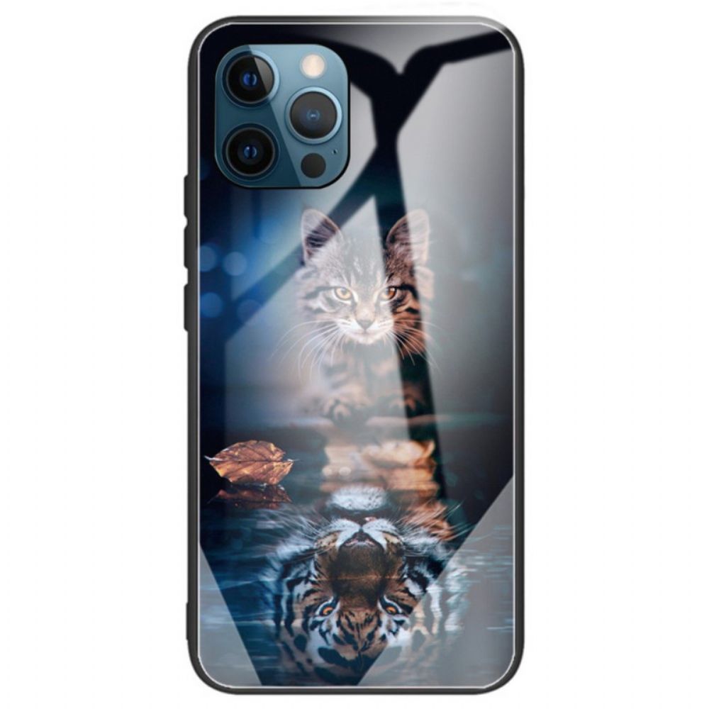 Telefoonhoesje voor iPhone 14 Pro Max Kitten Dream Gehard Glas