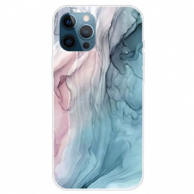 Telefoonhoesje voor iPhone 14 Pro Max Marmeren Aquarel