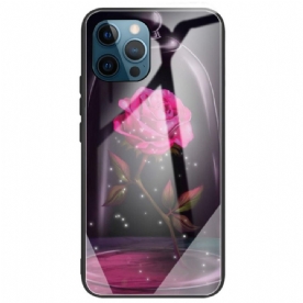 Telefoonhoesje voor iPhone 14 Pro Max Roze Gehard Glas