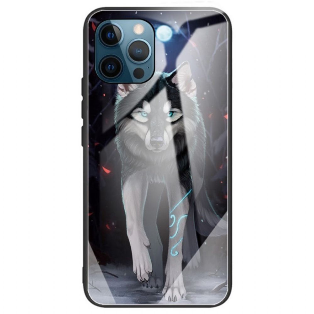 Telefoonhoesje voor iPhone 14 Pro Max Wolf Van Gehard Glas