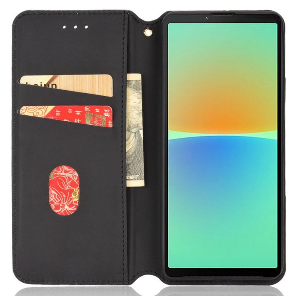 Bescherming Hoesje voor Sony Xperia 10 IV Folio-hoesje 3d-kubussen