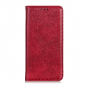 Bescherming Hoesje voor Sony Xperia 10 IV Folio-hoesje Litchi Splitleer