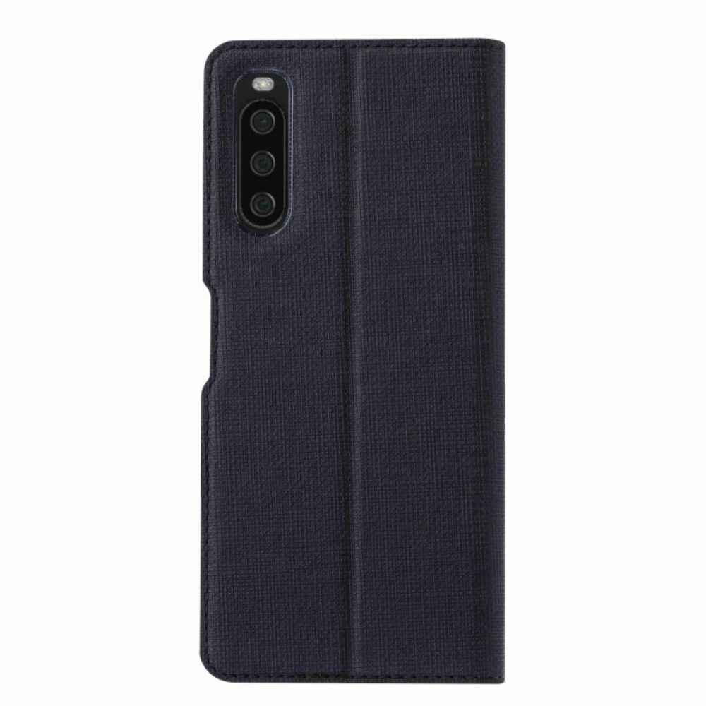 Bescherming Hoesje voor Sony Xperia 10 IV Folio-hoesje Vili Stof Textuur