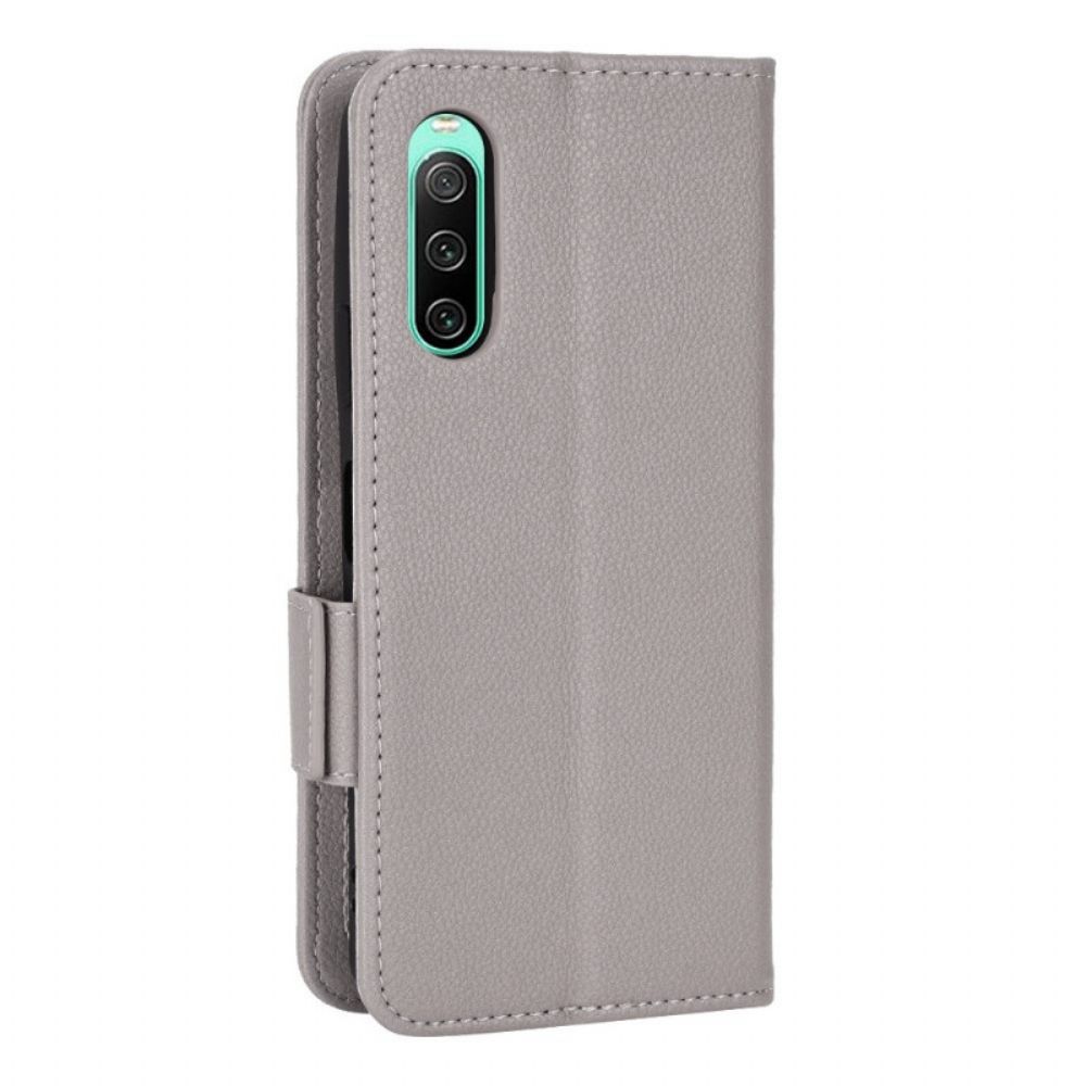 Flip Case voor Sony Xperia 10 IV Fijnheid Dubbele Sluiting