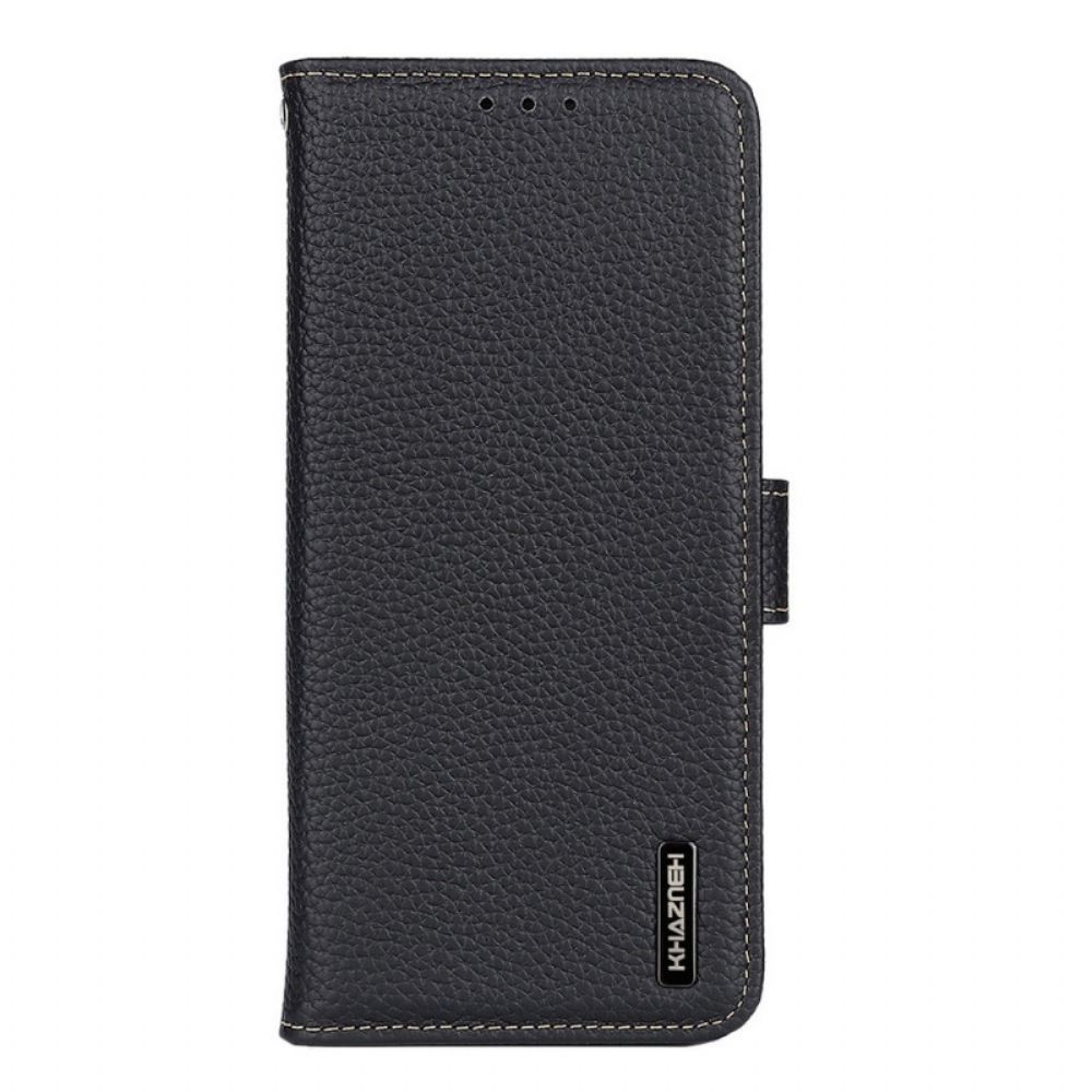 Flip Case voor Sony Xperia 10 IV Litchi Khazneh Leer