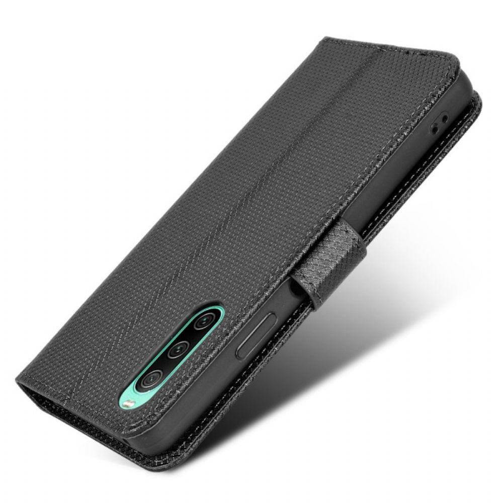 Flip Case voor Sony Xperia 10 IV Met Ketting Gestileerde Kunstleren Band