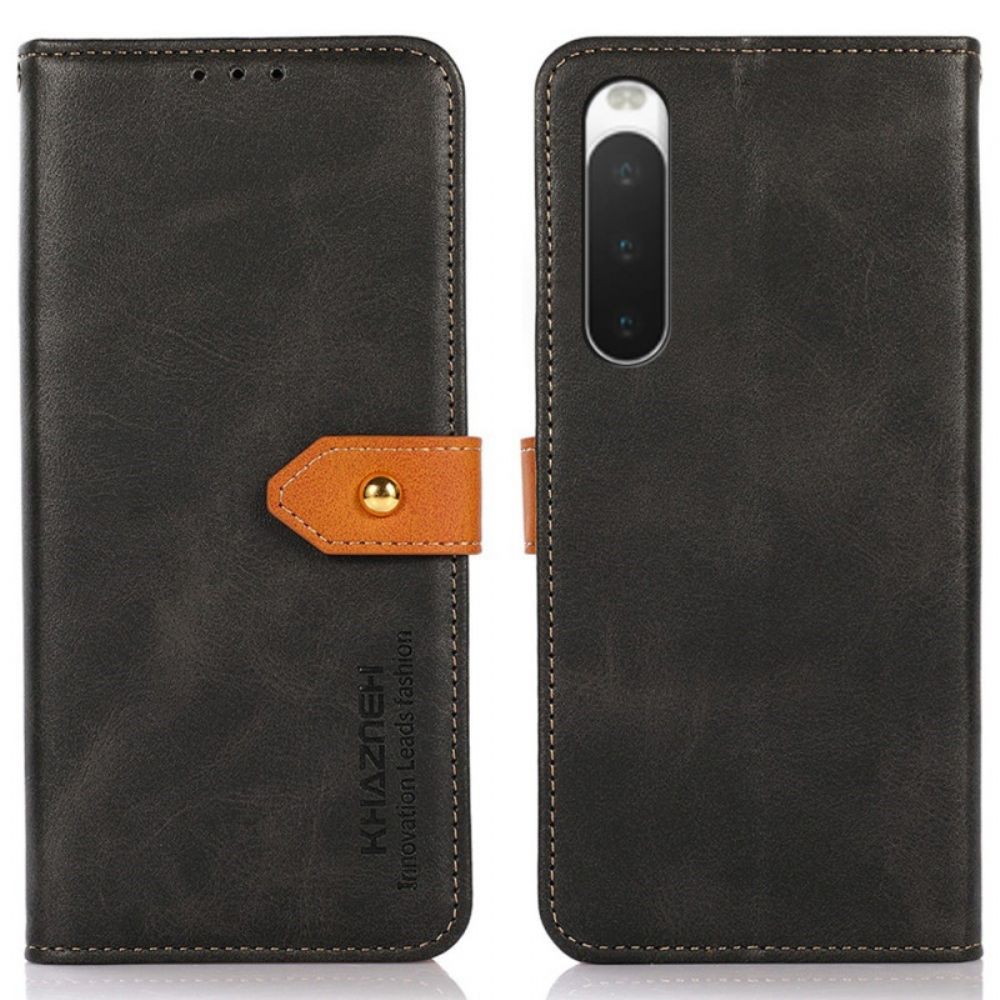 Folio-hoesje voor Sony Xperia 10 IV Met Khazneh-band