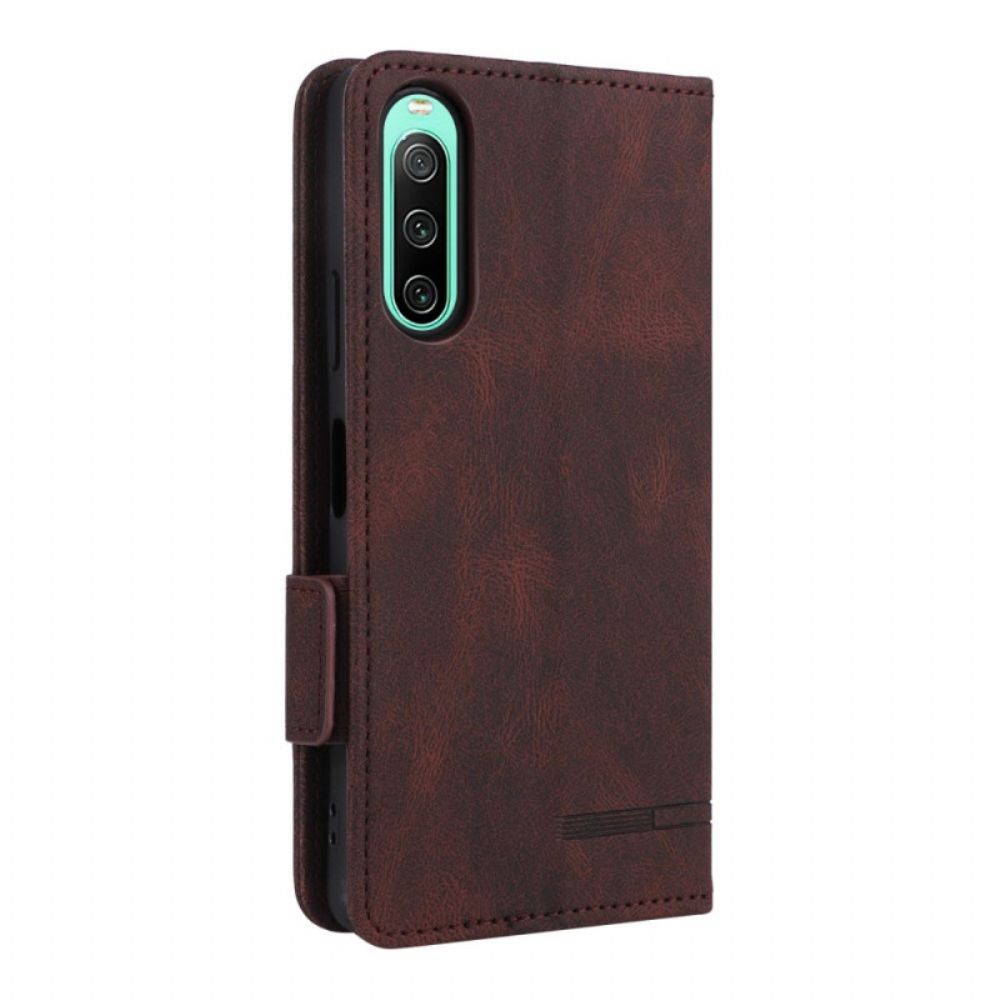 Folio-hoesje voor Sony Xperia 10 IV Subtiele Elegantie