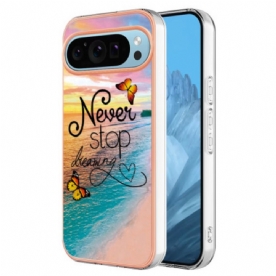 Cover Hoesje Google Pixel 9 Pro Telefoonhoesje Stop Nooit Met Dromen