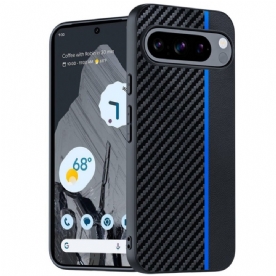 Hoesje Google Pixel 9 Pro Koolstofvezeltextuur Bescherming Hoesje